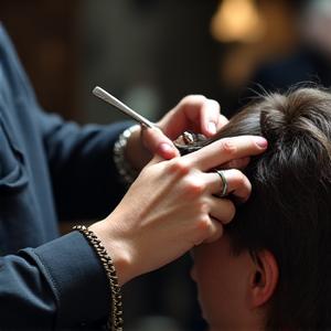 BarberCraft Instagram feed image of a barber working on a client's hair